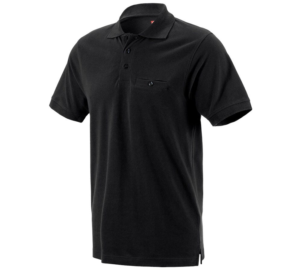 Maglie | Pullover | Camicie: e.s. polo cotton Pocket + nero