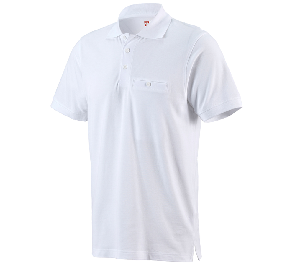 Maglie | Pullover | Camicie: e.s. polo cotton Pocket + bianco