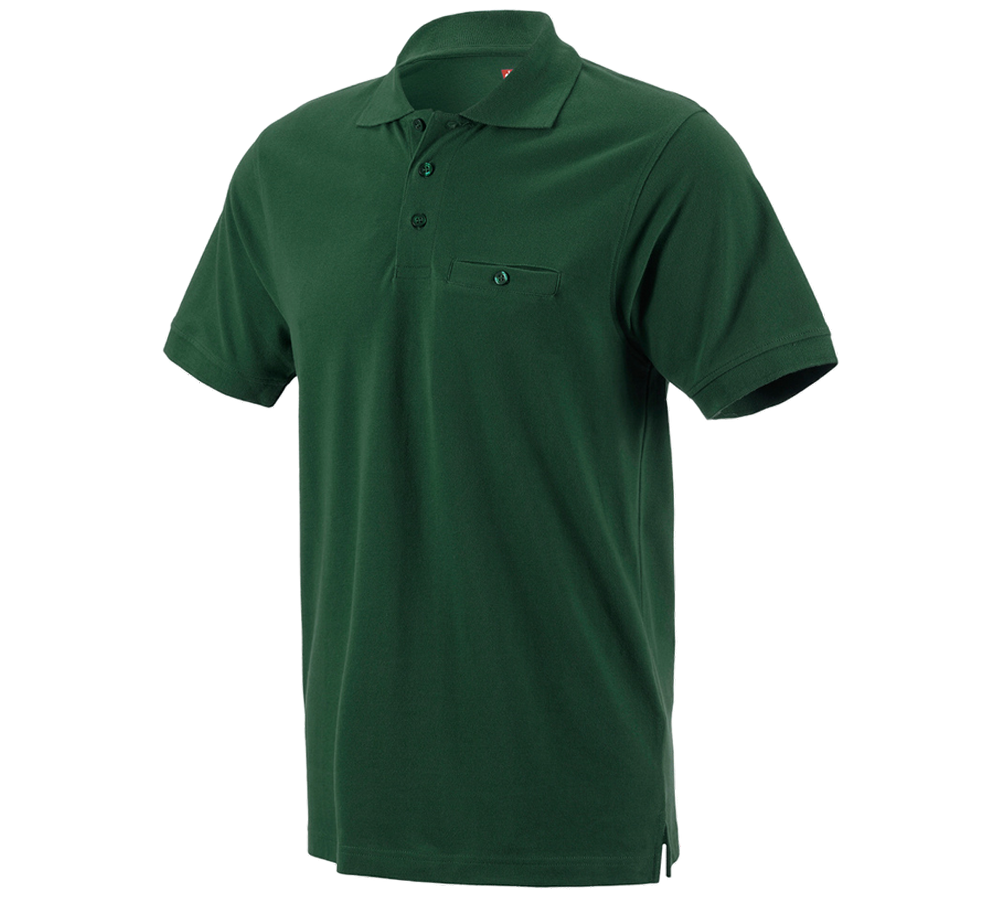 Maglie | Pullover | Camicie: e.s. polo cotton Pocket + verde