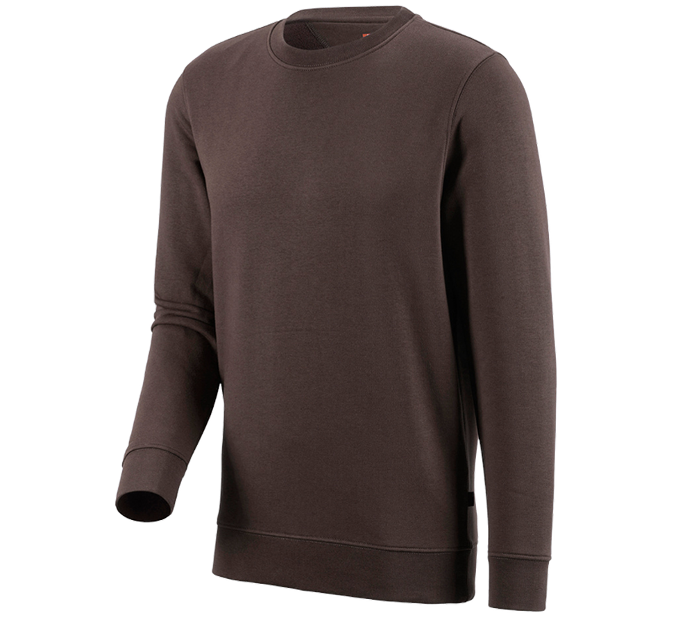 Maglie | Pullover | Camicie: e.s. felpa poly cotton + castagna