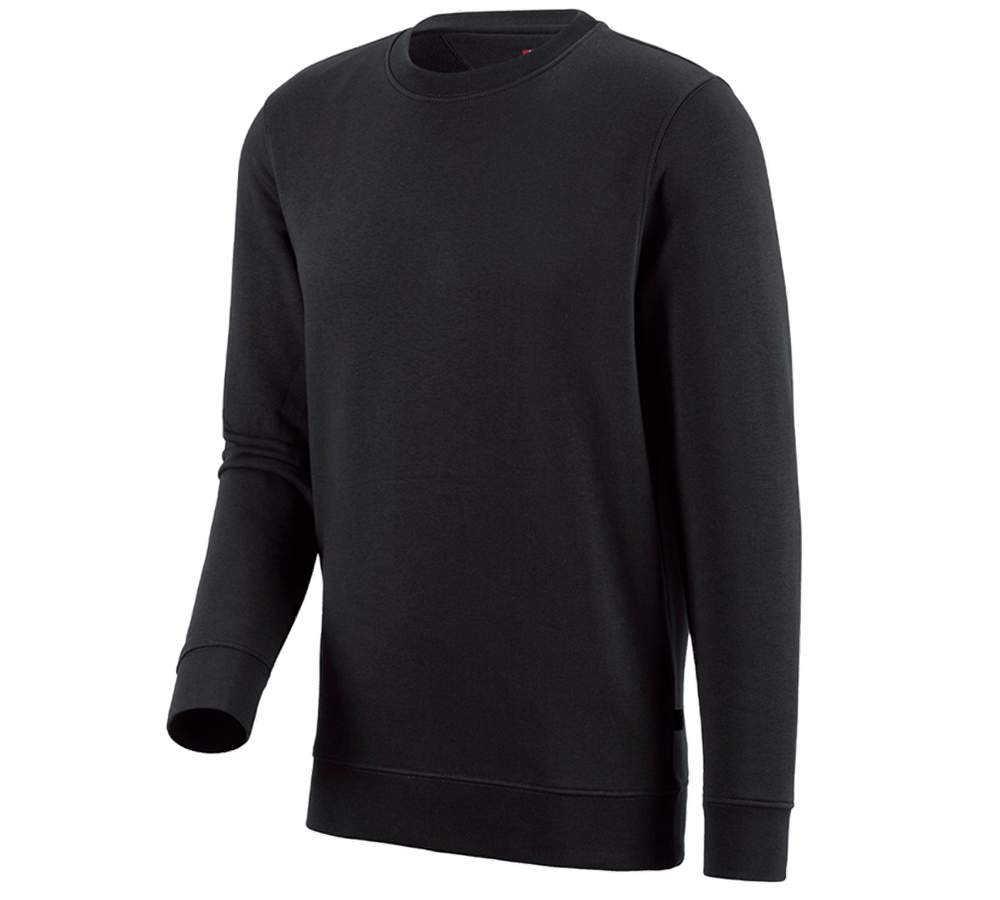 Maglie | Pullover | Camicie: e.s. felpa poly cotton + nero
