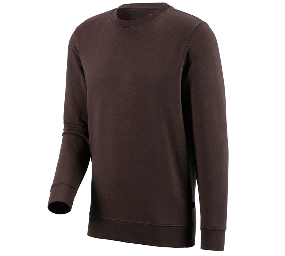 Maglie | Pullover | Camicie: e.s. felpa poly cotton + marrone