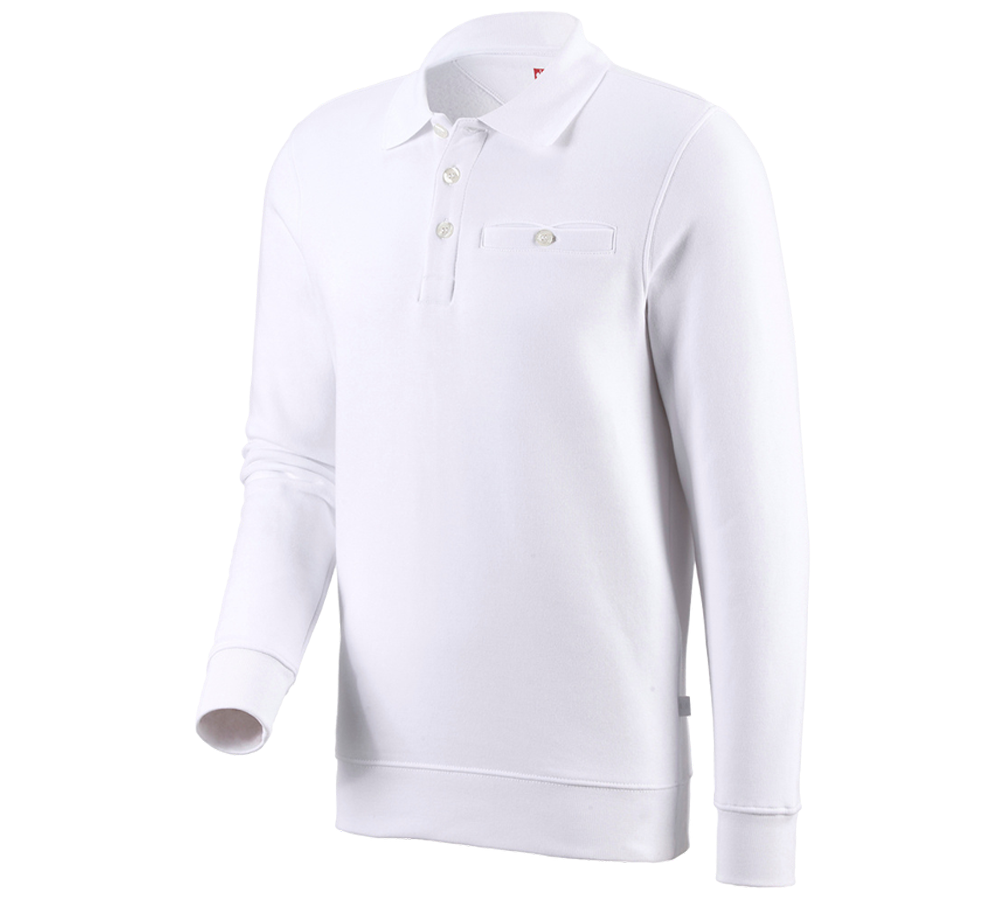 Themen: e.s. Sweatshirt poly cotton Pocket + weiß