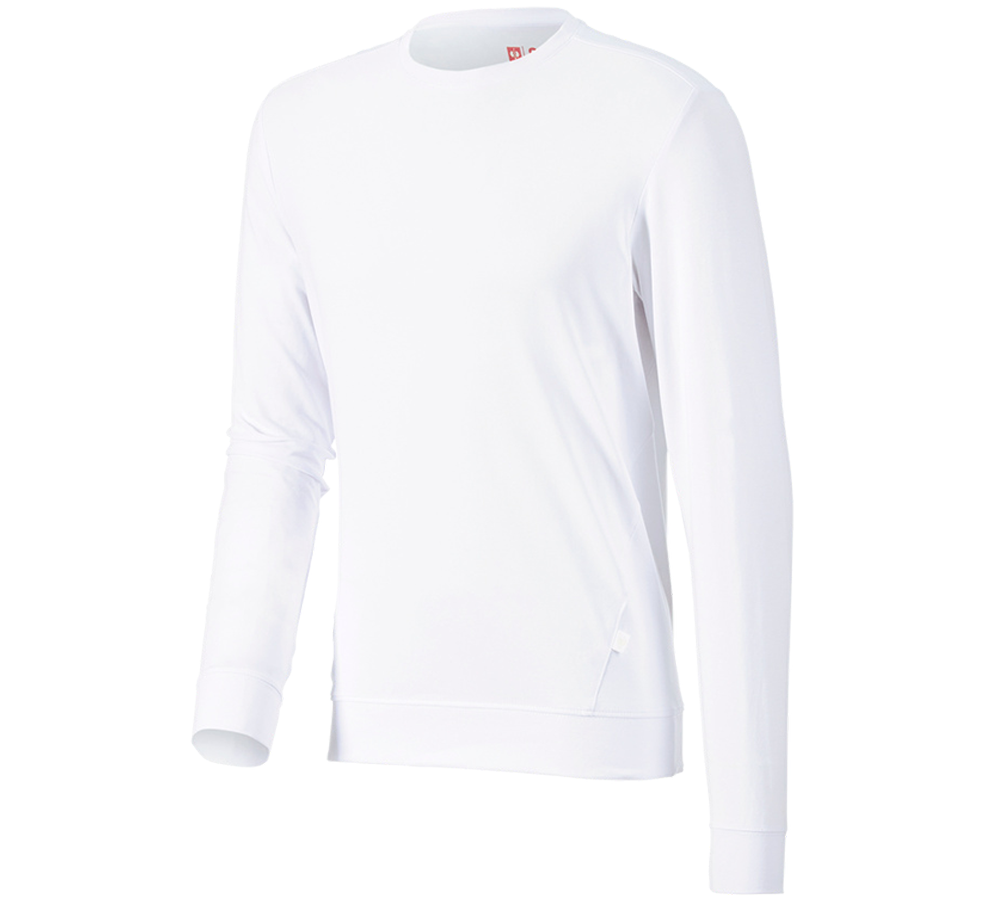 Maglie | Pullover | Camicie: e.s. longsleeve cotton stretch + bianco