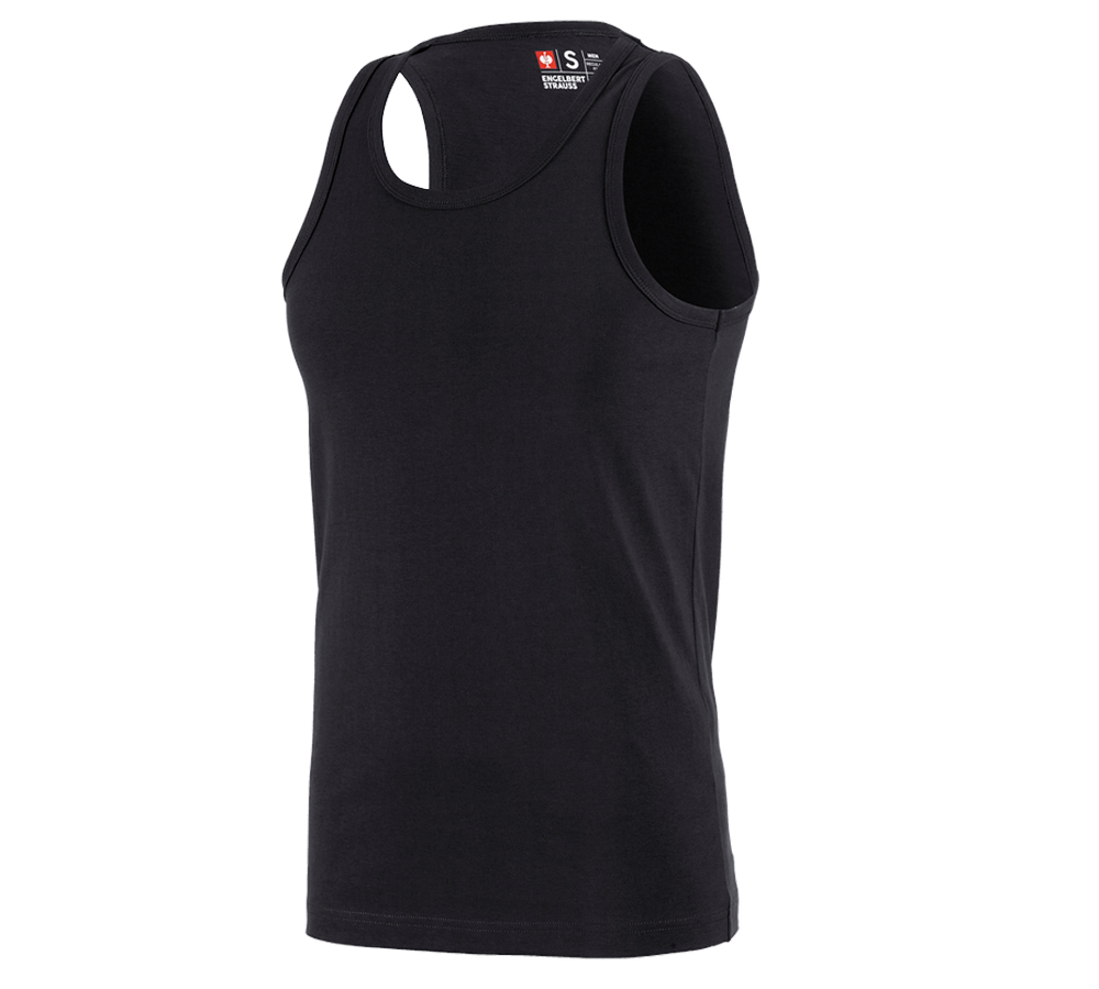 Maglie | Pullover | Camicie: e.s. Athletic-Shirt cotton + nero