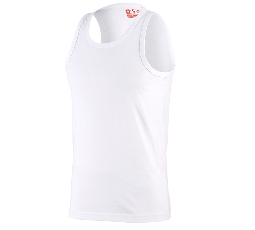 Maglie | Pullover | Camicie: e.s. Athletic-Shirt cotton + bianco