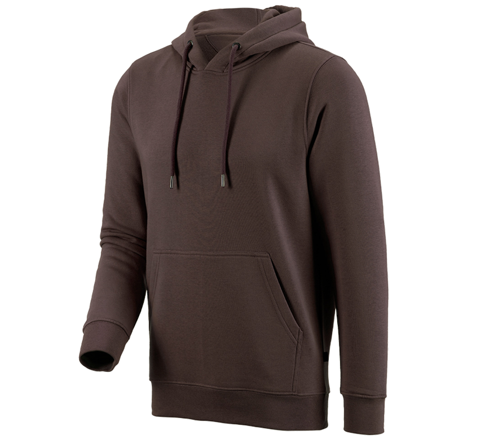 Maglie | Pullover | Camicie: e.s. hoody-felpa poly cotton + castagna