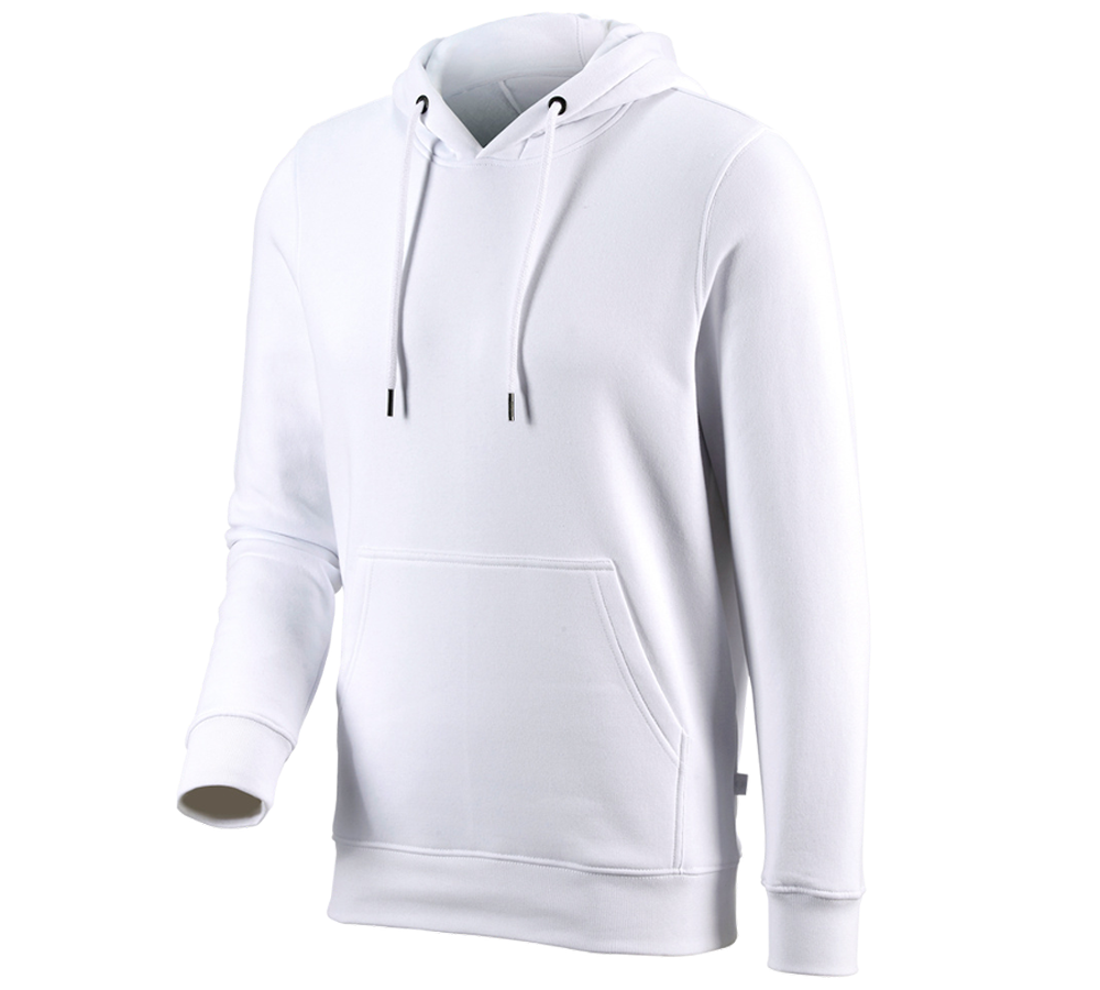Maglie | Pullover | Camicie: e.s. hoody-felpa poly cotton + bianco