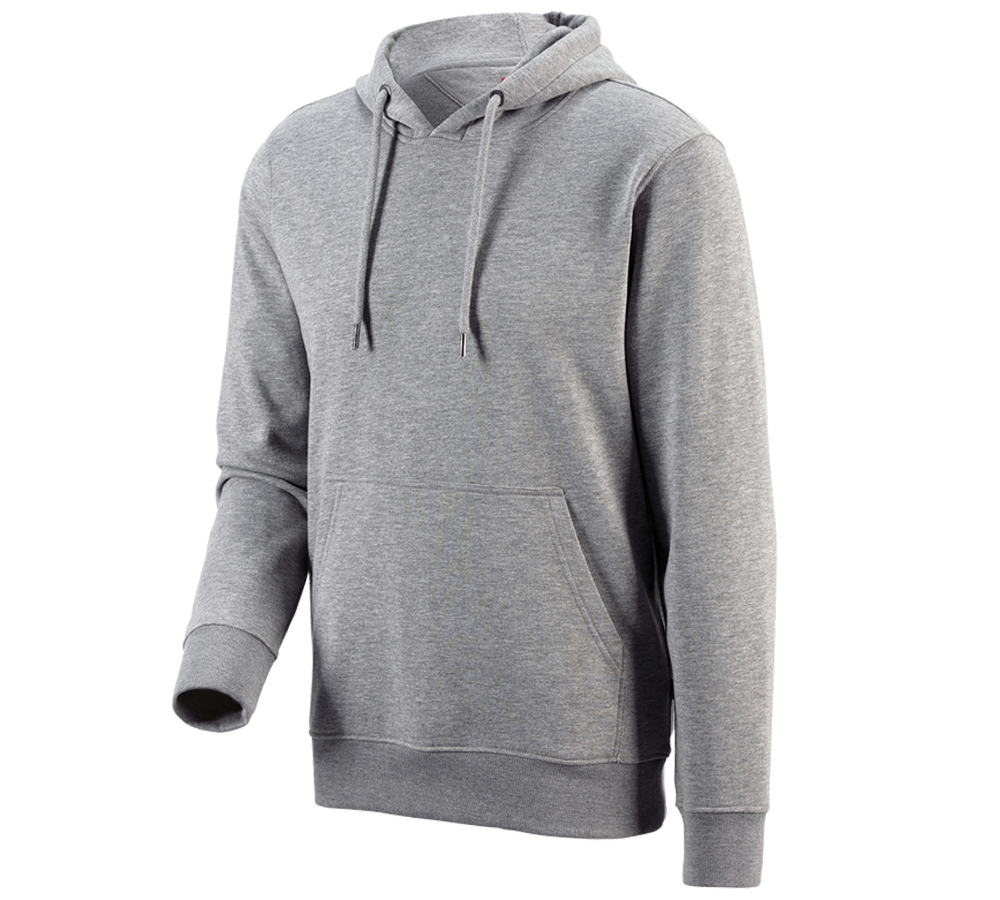 Maglie | Pullover | Camicie: e.s. hoody-felpa poly cotton + grigio sfumato