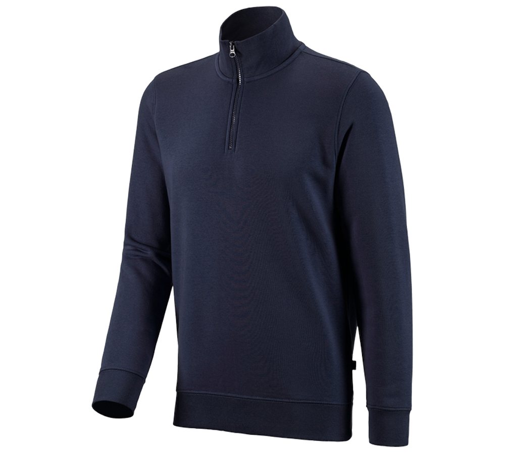 Maglie | Pullover | Camicie: e.s. ZIP-Felpa poly cotton + blu scuro