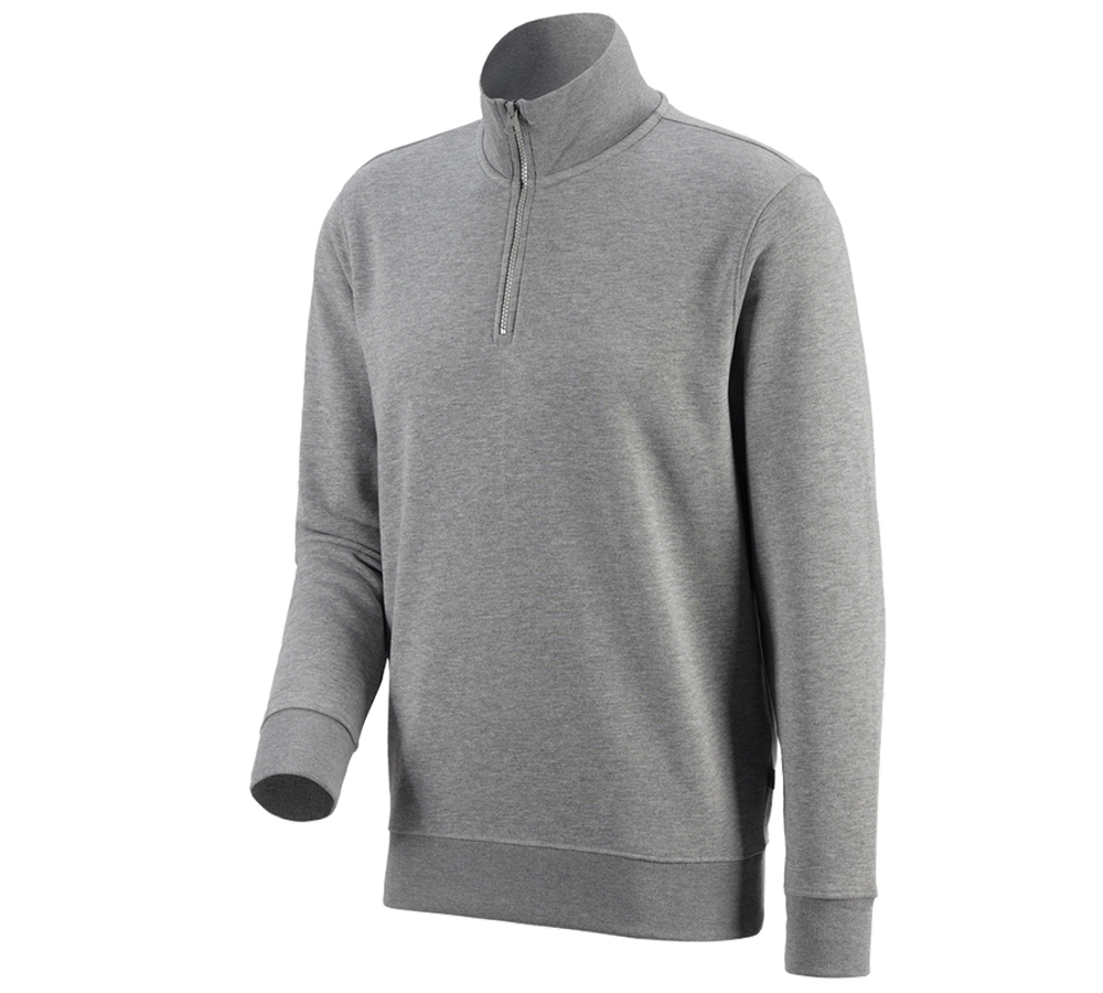 Maglie | Pullover | Camicie: e.s. ZIP-Felpa poly cotton + grigio sfumato