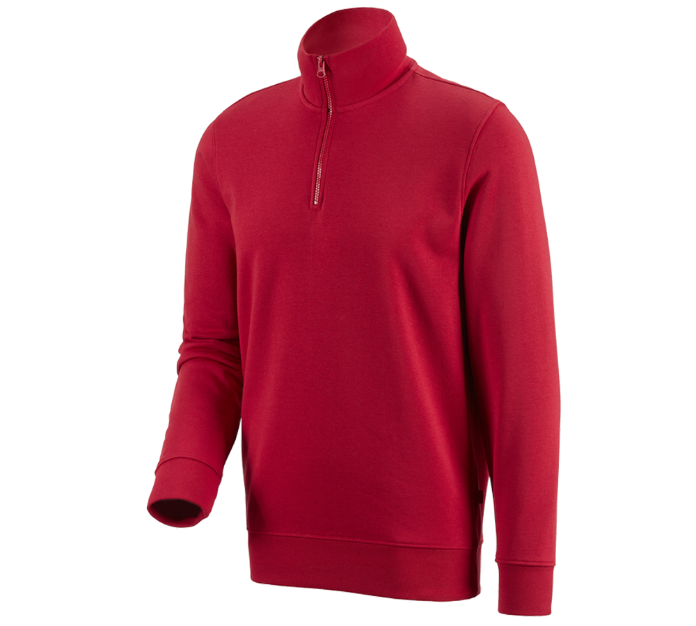 Maglie | Pullover | Camicie: e.s. ZIP-Felpa poly cotton + rosso
