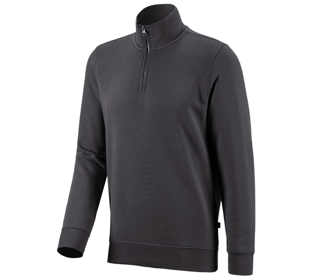 Maglie | Pullover | Camicie: e.s. ZIP-Felpa poly cotton + antracite 