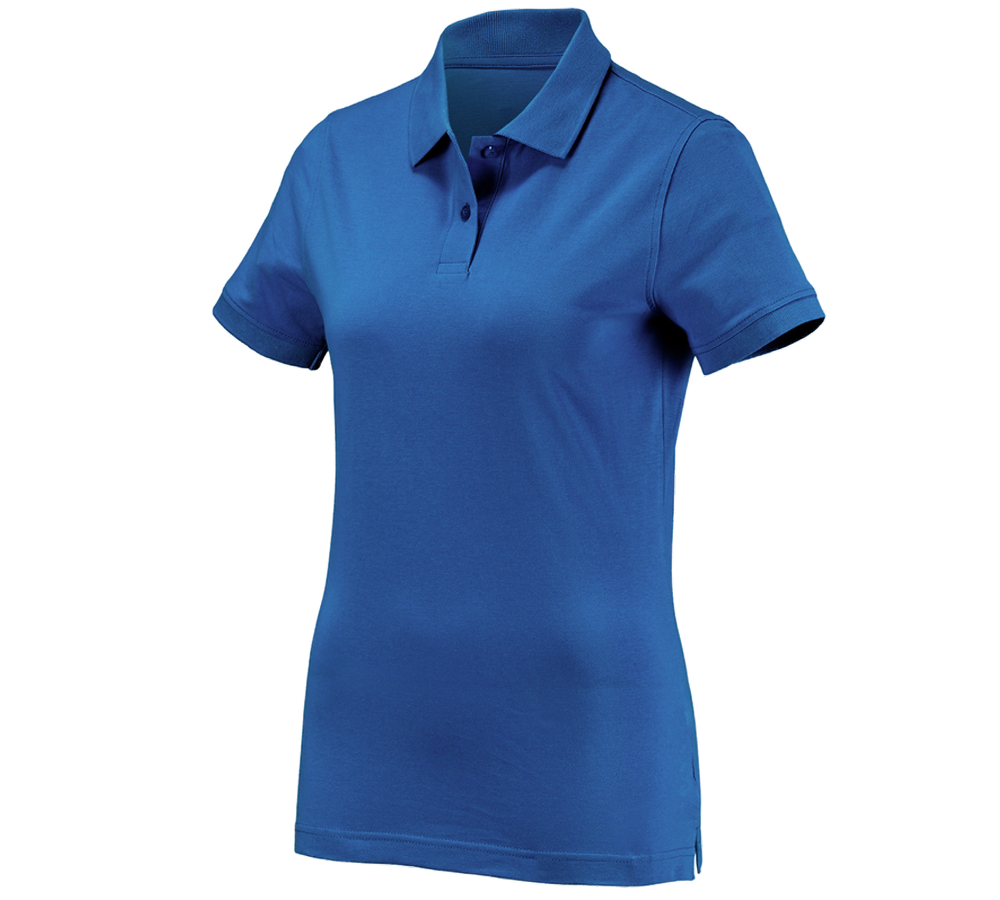 Maglie | Pullover | Bluse: e.s. polo cotton, donna + blu genziana