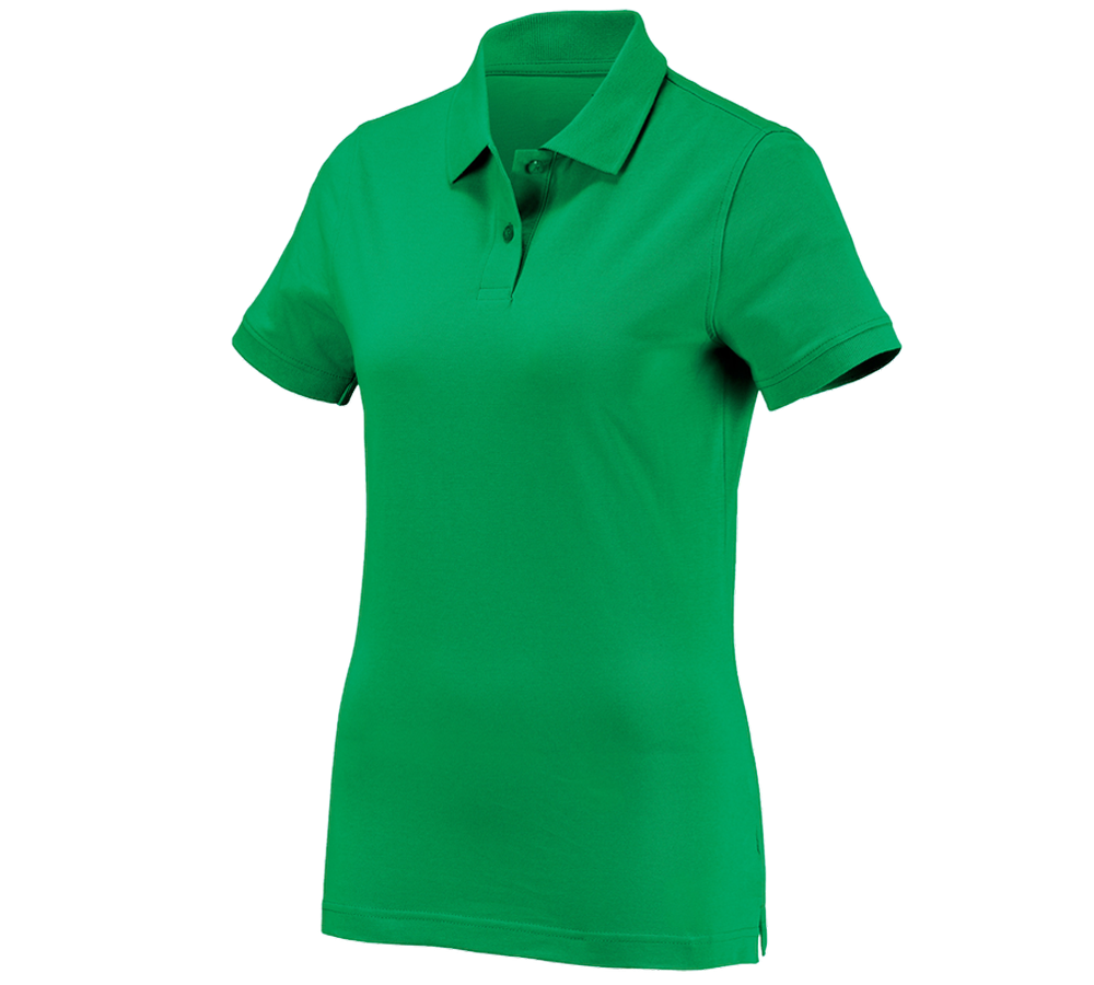 Maglie | Pullover | Bluse: e.s. polo cotton, donna + verde erba