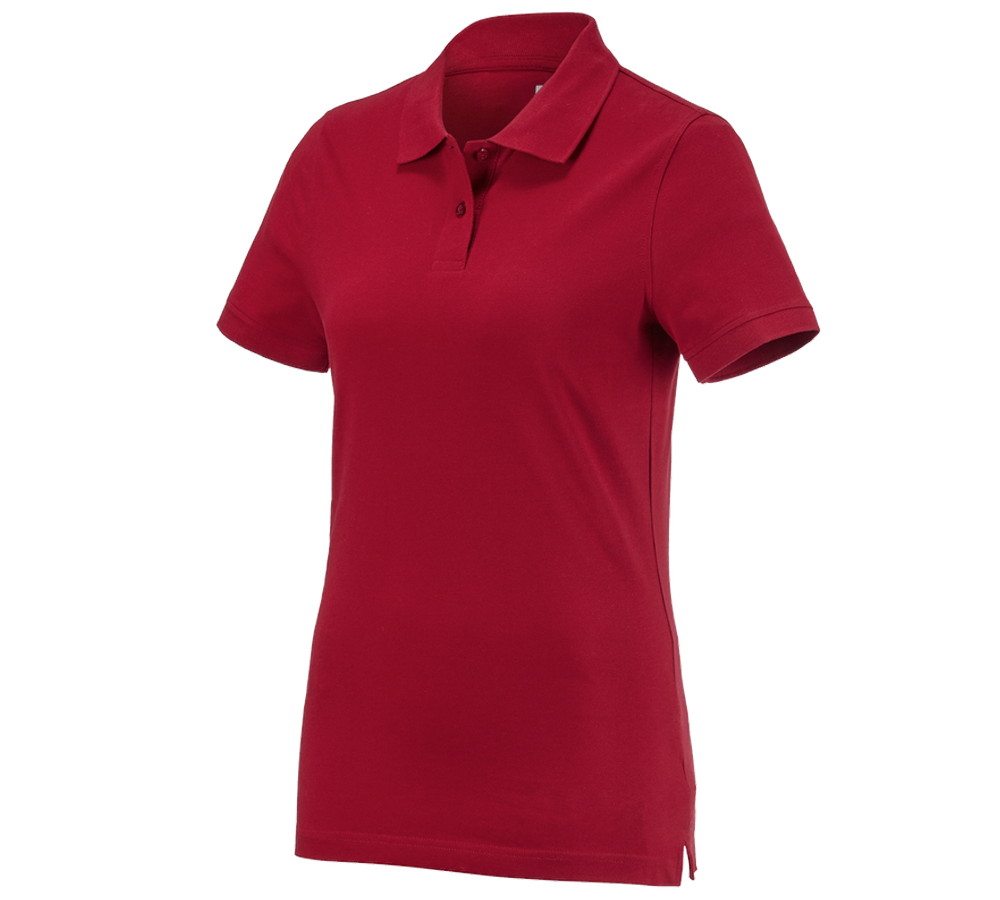 Maglie | Pullover | Bluse: e.s. polo cotton, donna + rosso