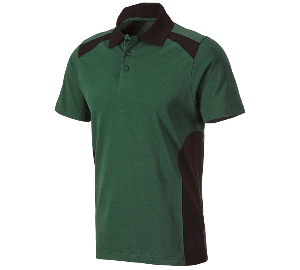 Maglie | Pullover | Camicie: Polo cotton e.s.active + verde/nero