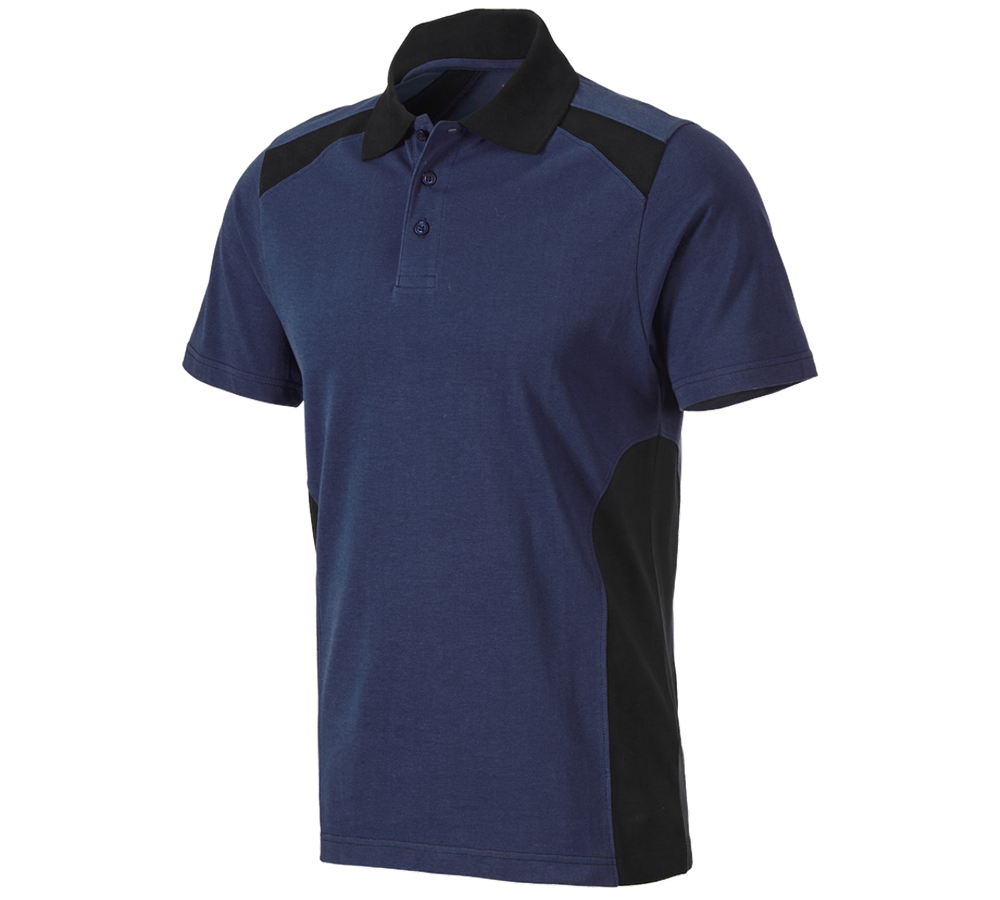 Maglie | Pullover | Camicie: Polo cotton e.s.active + blu scuro/nero