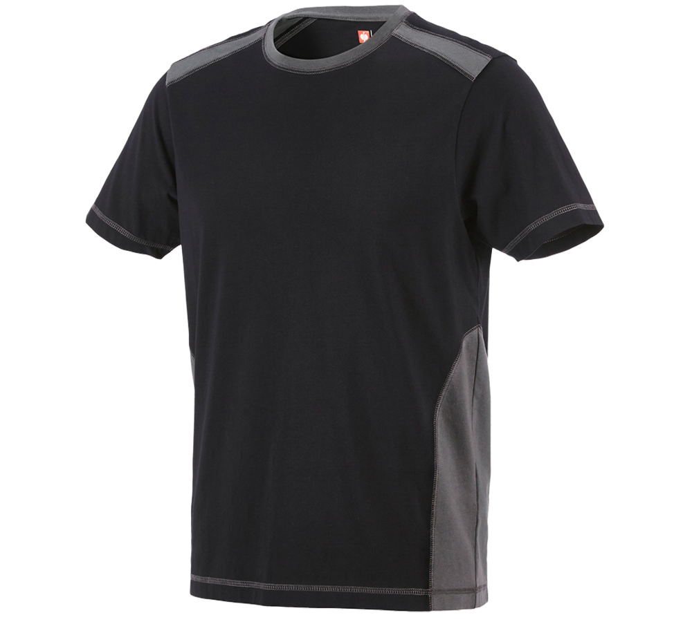 Temi: T-shirt cotton e.s.active + nero/antracite 