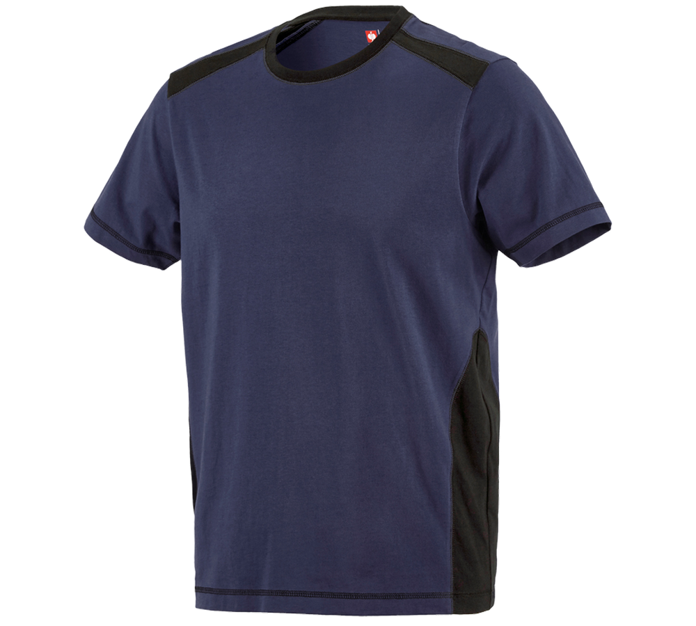 Maglie | Pullover | Camicie: T-shirt cotton e.s.active + blu scuro/nero