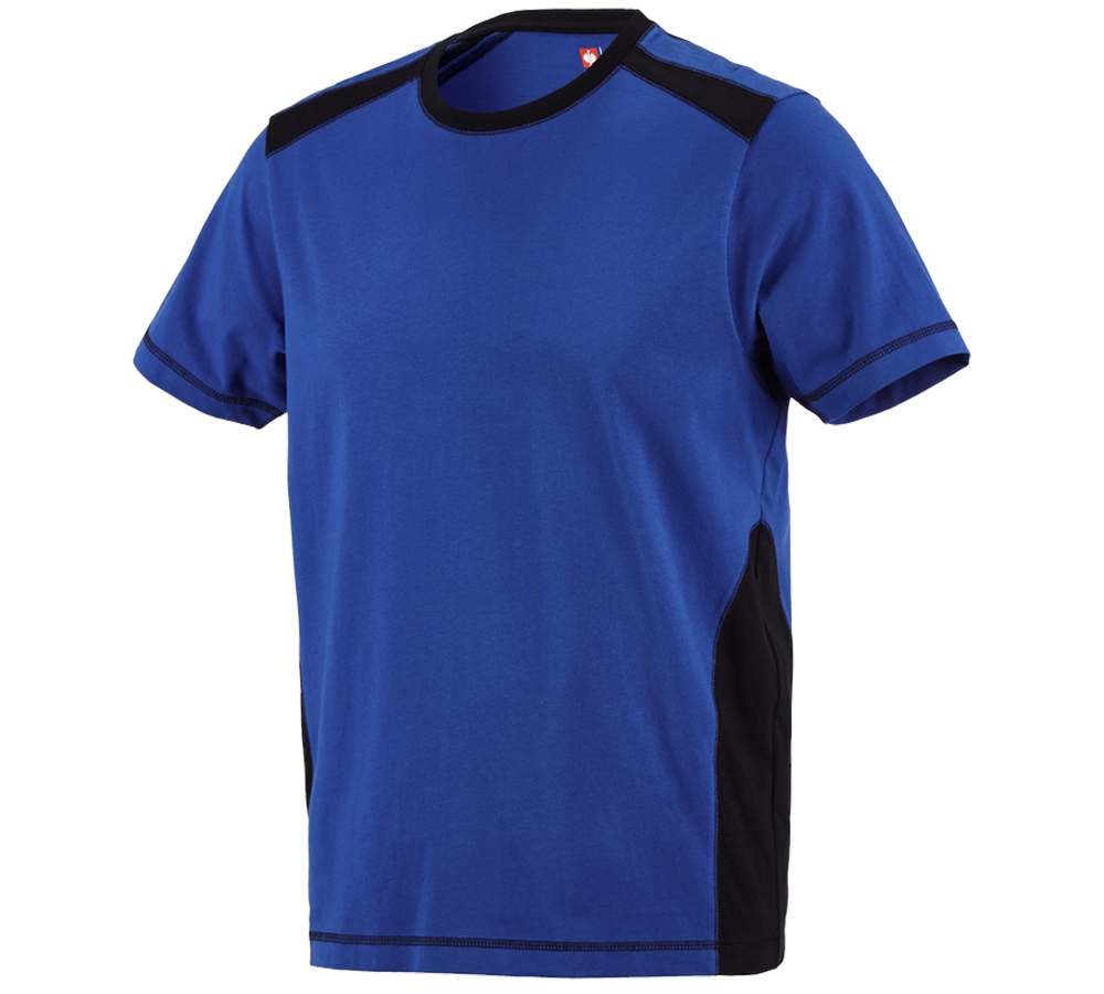 Maglie | Pullover | Camicie: T-shirt cotton e.s.active + blu reale/nero