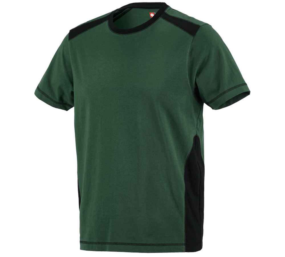 Temi: T-shirt cotton e.s.active + verde/nero