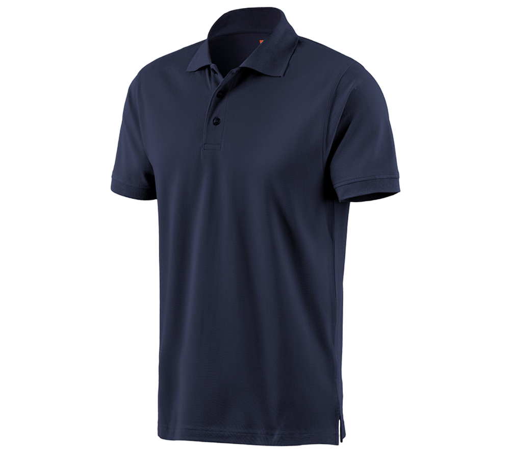 Shirts & Co.: e.s. Polo-Shirt cotton + dunkelblau