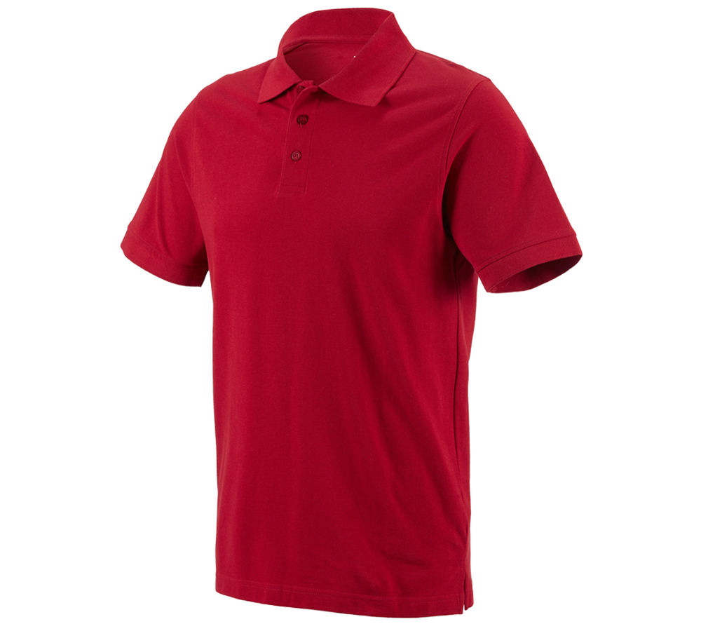Maglie | Pullover | Camicie: e.s. polo cotton + rosso fuoco