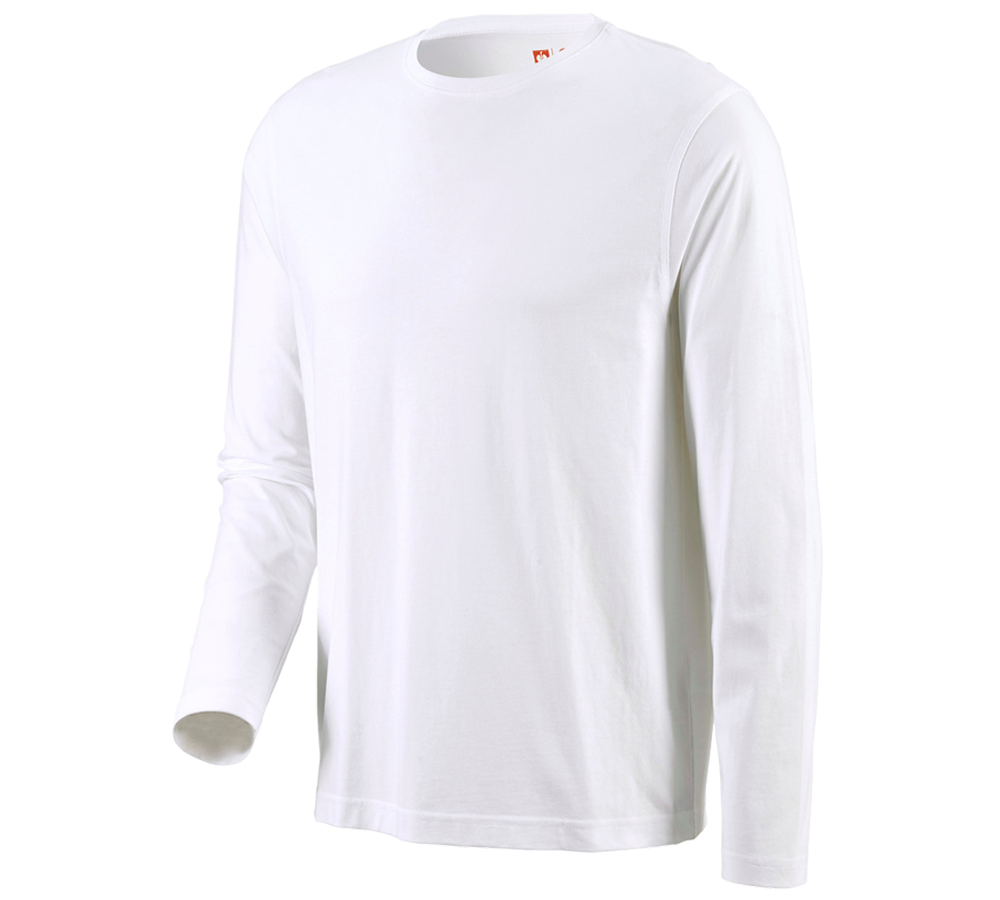 Maglie | Pullover | Camicie: e.s. longsleeve cotton + bianco