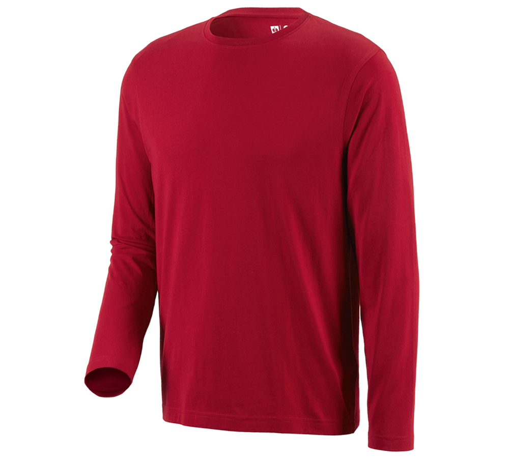 Maglie | Pullover | Camicie: e.s. longsleeve cotton + rosso