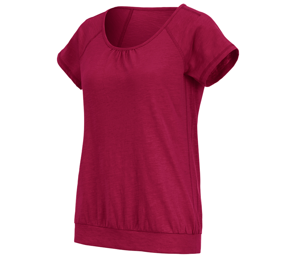 Maglie | Pullover | Bluse: e.s. t-shirt cotton slub, donna + bacca
