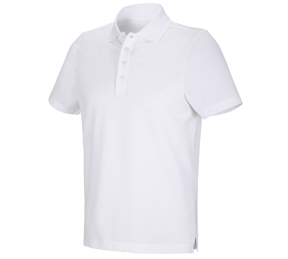 Maglie | Pullover | Camicie: e.s. polo funzionale poly cotton + bianco