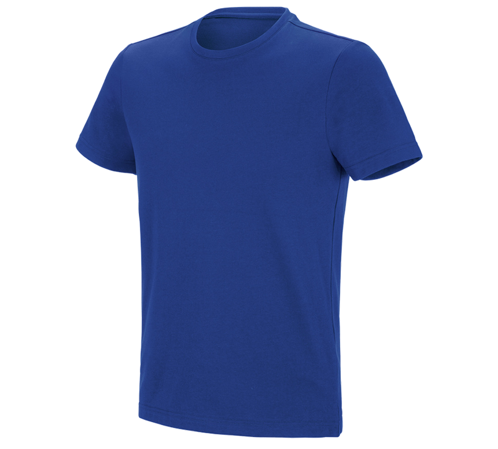 Maglie | Pullover | Camicie: e.s. t-shirt funzionale poly cotton + blu reale