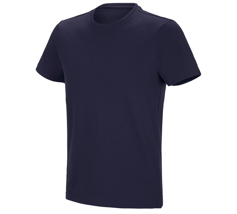 Maglie | Pullover | Camicie: e.s. t-shirt funzionale poly cotton + blu scuro