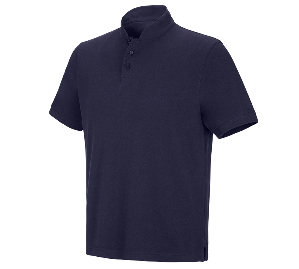 Maglie | Pullover | Camicie: e.s. polo cotton Mandarin + blu scuro