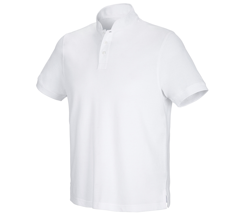 Maglie | Pullover | Camicie: e.s. polo cotton Mandarin + bianco