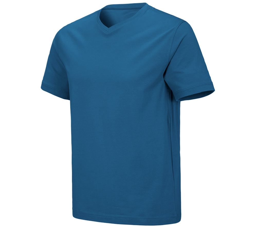 Temi: e.s. t-shirt cotton stretch V-Neck + atollo