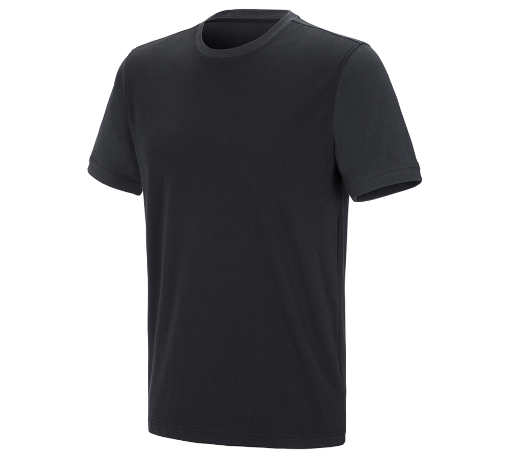 Maglie | Pullover | Camicie: e.s. t-shirt cotton stretch bicolor + nero/grafite