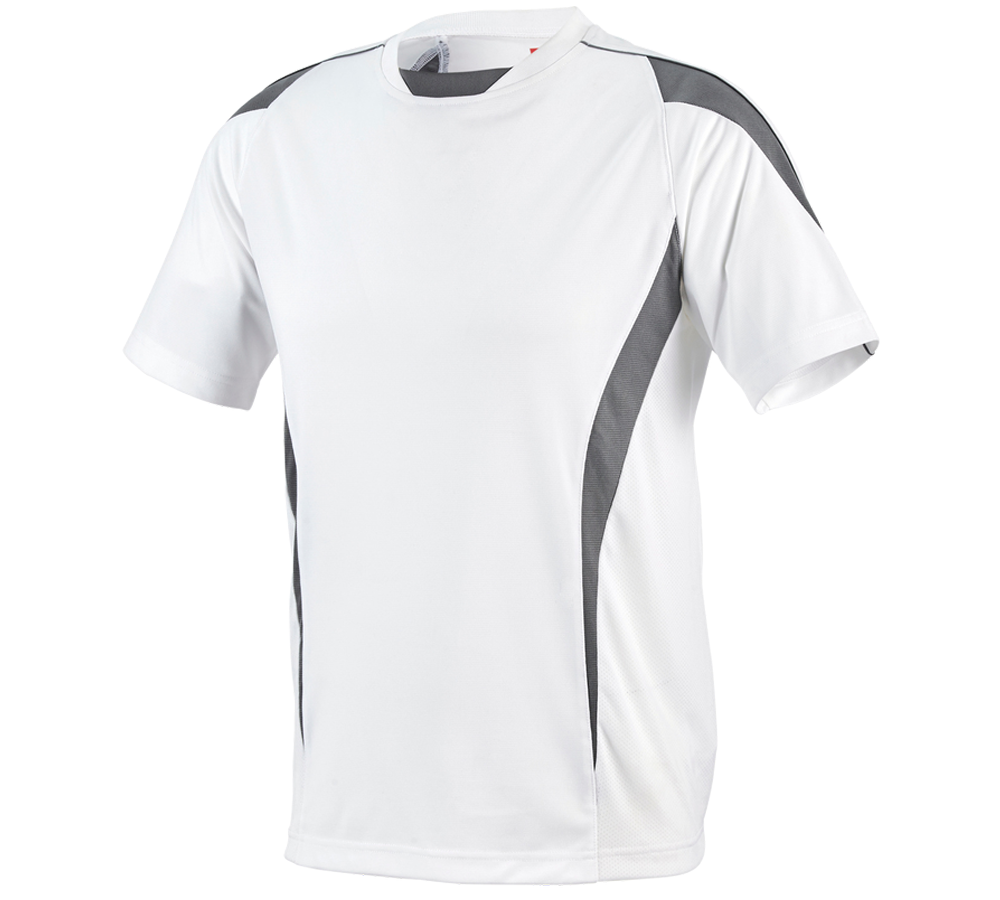 Maglie | Pullover | Camicie: e.s. t-shirt funzionale poly Silverfresh + bianco/cemento