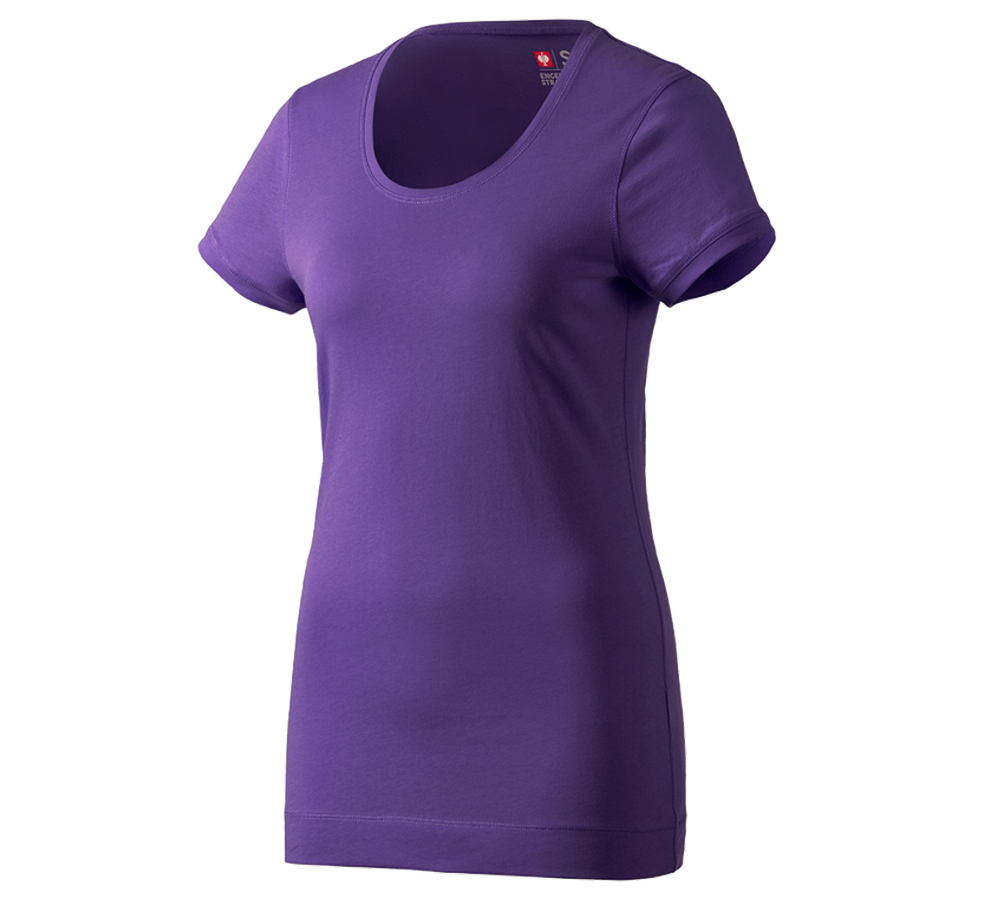 Maglie | Pullover | Bluse: e.s. Long-Shirt cotton, donna + violetto