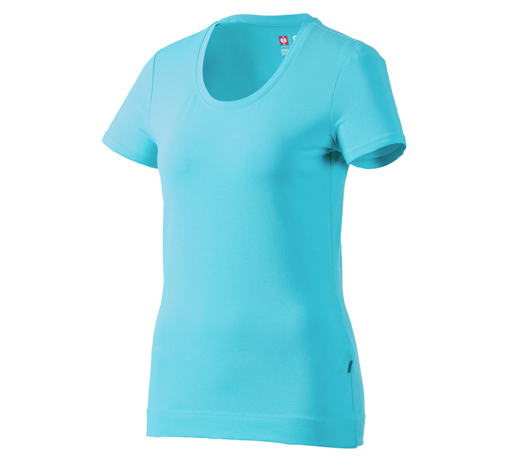 Maglie | Pullover | Bluse: e.s. t-shirt cotton stretch, donna + capri