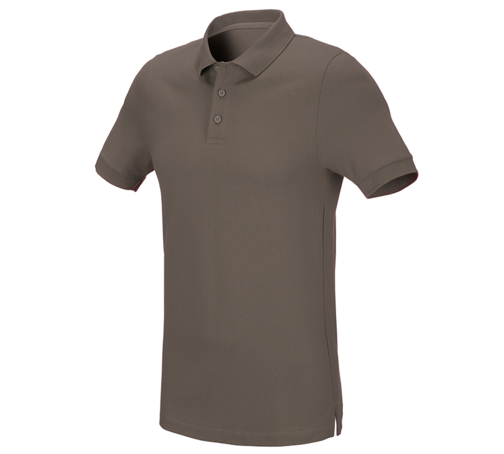 Maglie | Pullover | Camicie: e.s. polo in piqué cotton stretch, slim fit + pietra