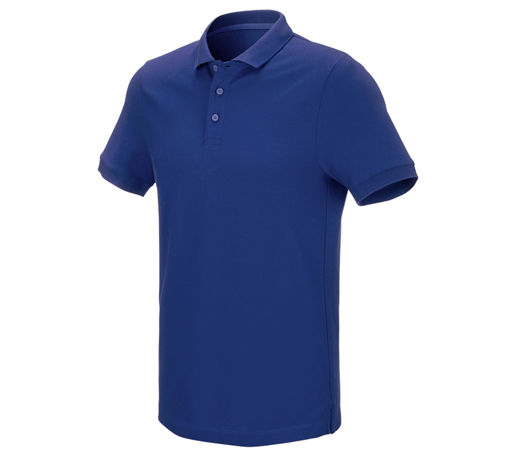 Maglie | Pullover | Camicie: e.s. polo in piqué cotton stretch + blu reale
