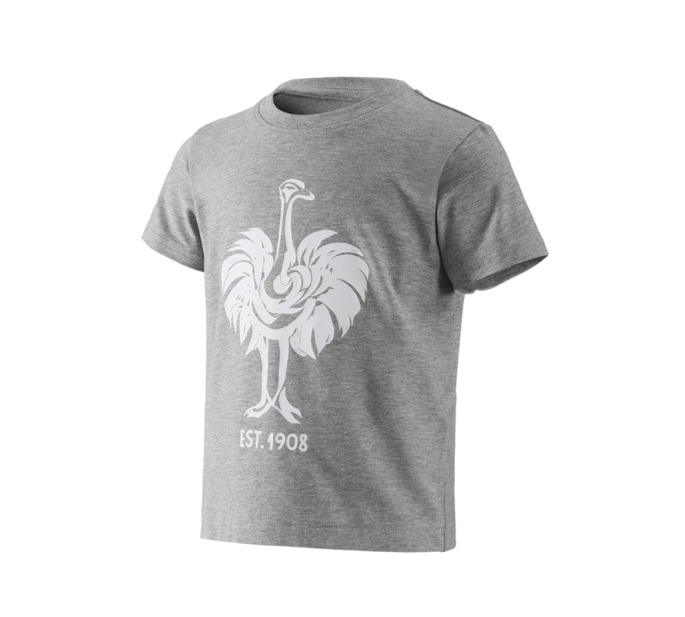 Maglie | Pullover | T-Shirt: e.s. t-shirt 1908, bambino + grigio sfumato/bianco