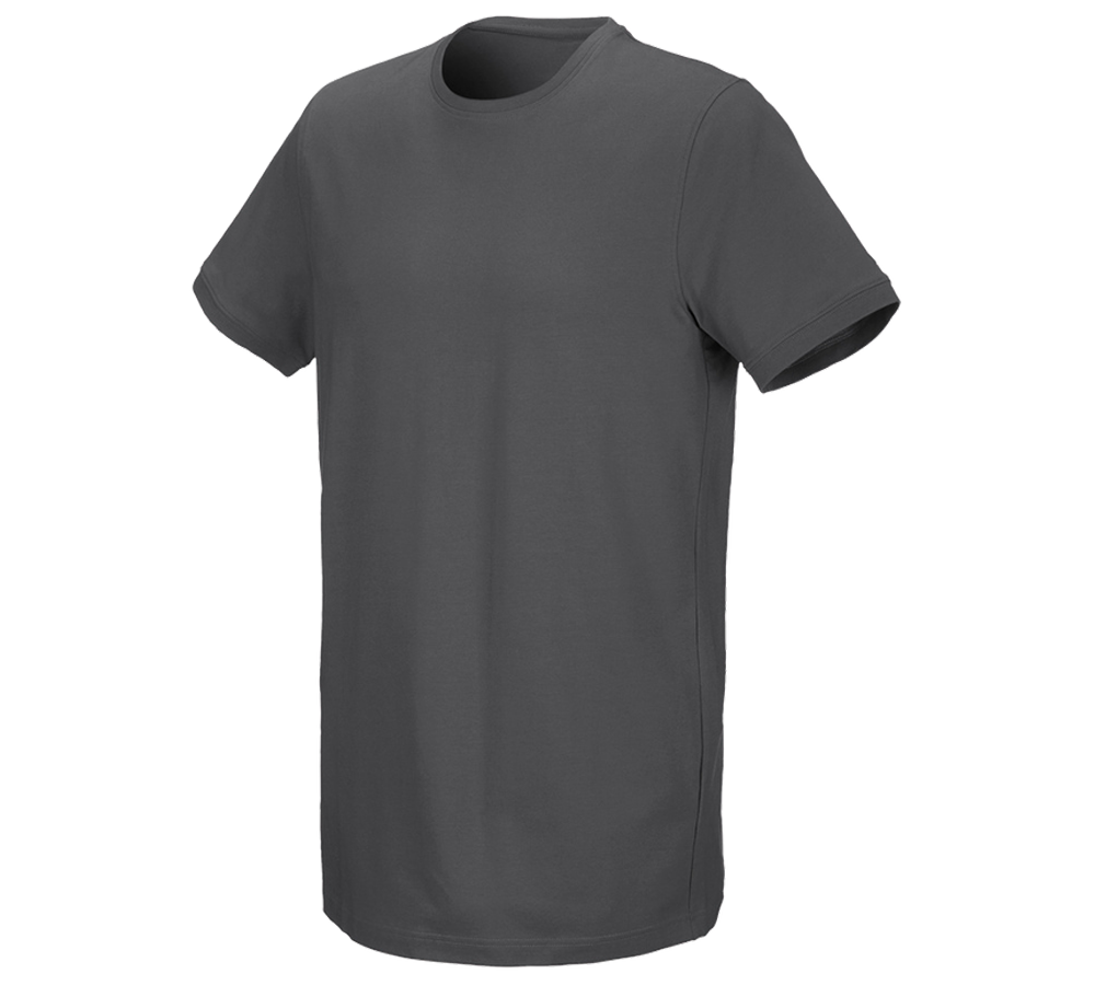 Temi: e.s. t-shirt cotton stretch, long fit + antracite 