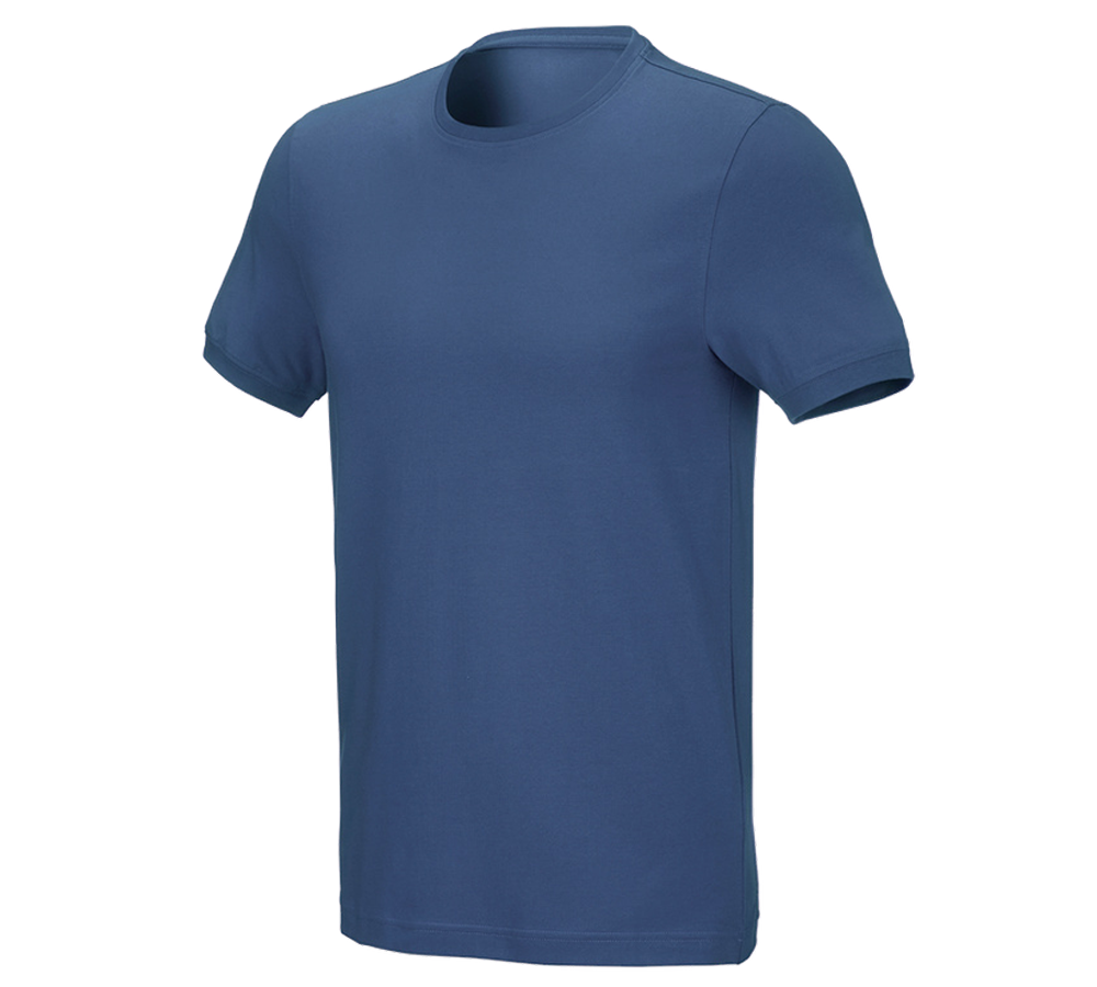 Maglie | Pullover | Camicie: e.s. t-shirt cotton stretch, slim fit + cobalto