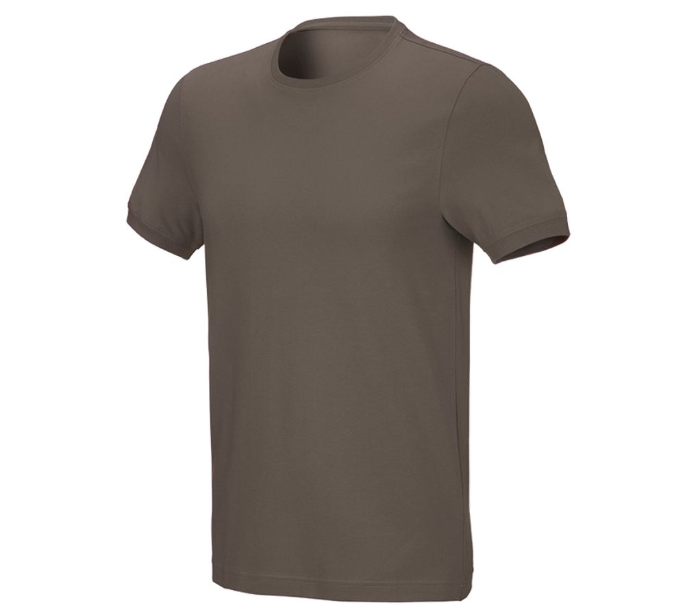 Maglie | Pullover | Camicie: e.s. t-shirt cotton stretch, slim fit + pietra