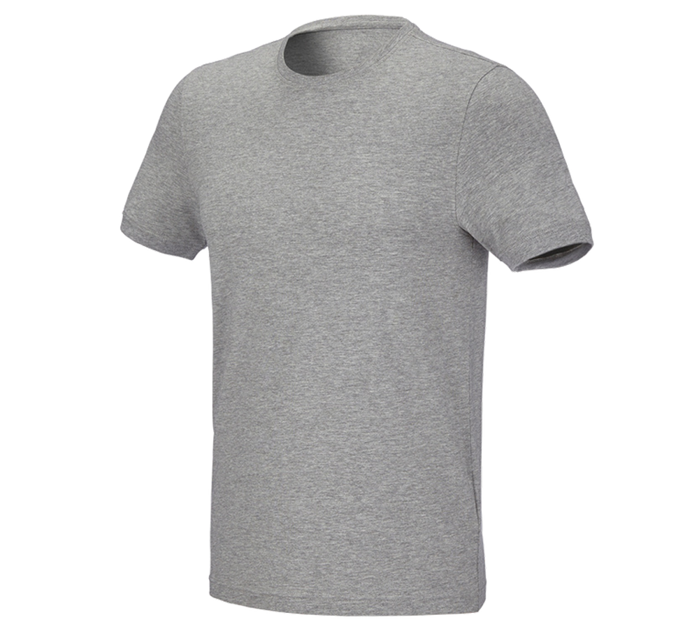 Temi: e.s. t-shirt cotton stretch, slim fit + grigio sfumato
