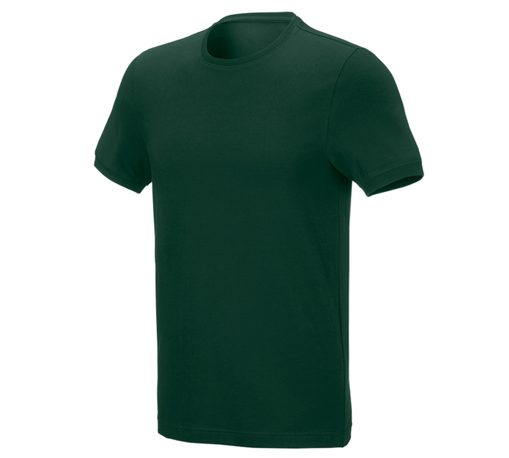 Temi: e.s. t-shirt cotton stretch, slim fit + verde