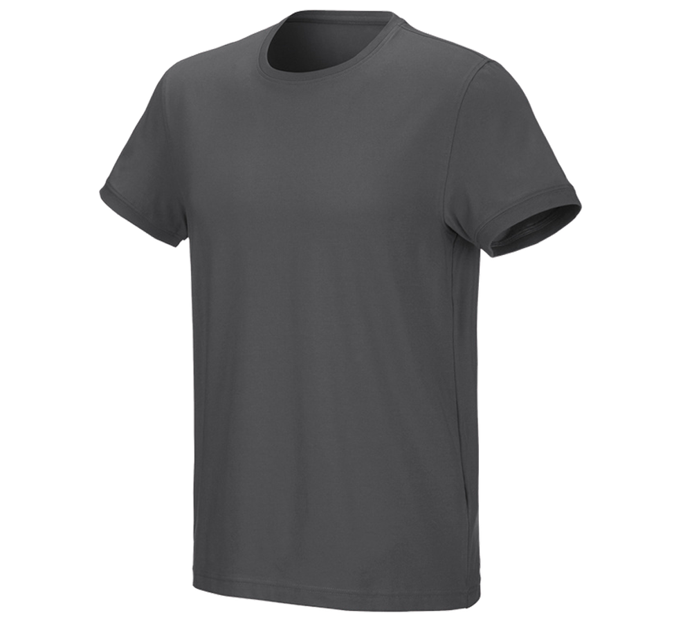 Maglie | Pullover | Camicie: e.s. t-shirt cotton stretch + antracite 